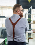 Leather Men's Suspenders - Pikore