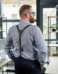 Leather Men's Suspenders - Pikore