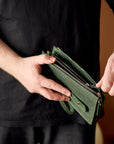 Personalized Leather Wallet Clutch - Pikore