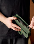 Personalized Leather Wallet Clutch - Pikore