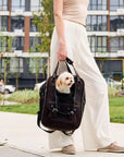 Leather Pet Backpack