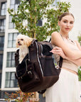 Leather Pet Backpack