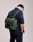 Briefcase Leather Bag - Pikore