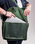 Briefcase Leather Bag - Pikore