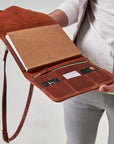 Leather Sketchbook with Shoulder Strap - Pikore