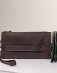 Personalized Leather Wallet Clutch - Pikore