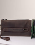 Personalized Leather Wallet Clutch - Pikore