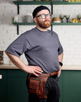Leather Hip Pack with Thigh Strap - Pikore