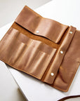 Leather Paint Brush Roll