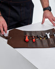 Leather Tool Roll Bag - Pikore