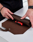 Leather Tool Roll Bag - Pikore