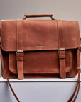 Briefcase Leather Bag - Pikore