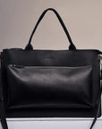 Black Shoulder Laptop Bag - Pikore