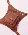 Leather Hip Pack with Thigh Strap - Pikore