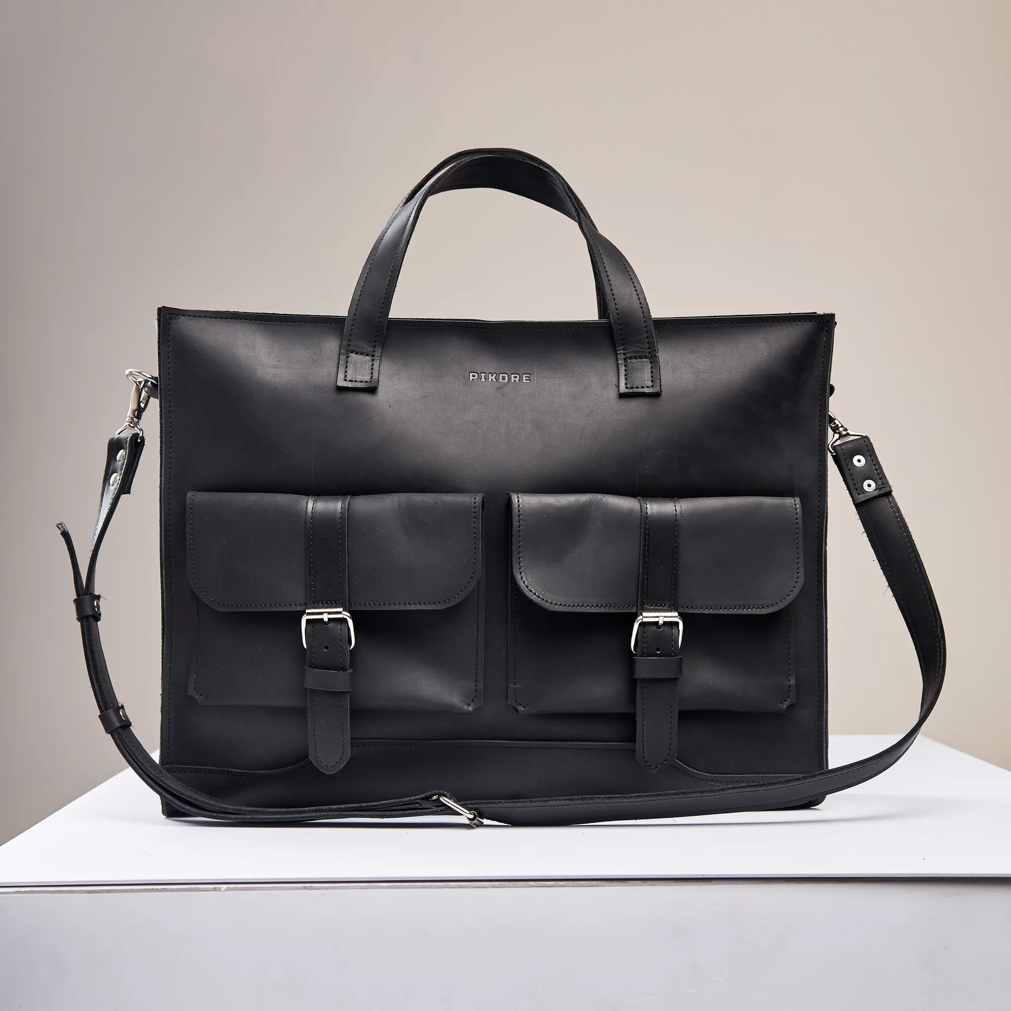 Black Laptop Messenger Bag