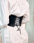 Black Leather Corset