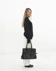 Black Leather Handbag