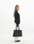 Black Leather Handbag