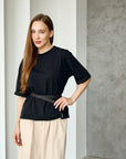 Black Skinny Belt