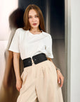 Black Wide Belt Ladies