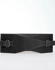 Black Wide Waist Belt