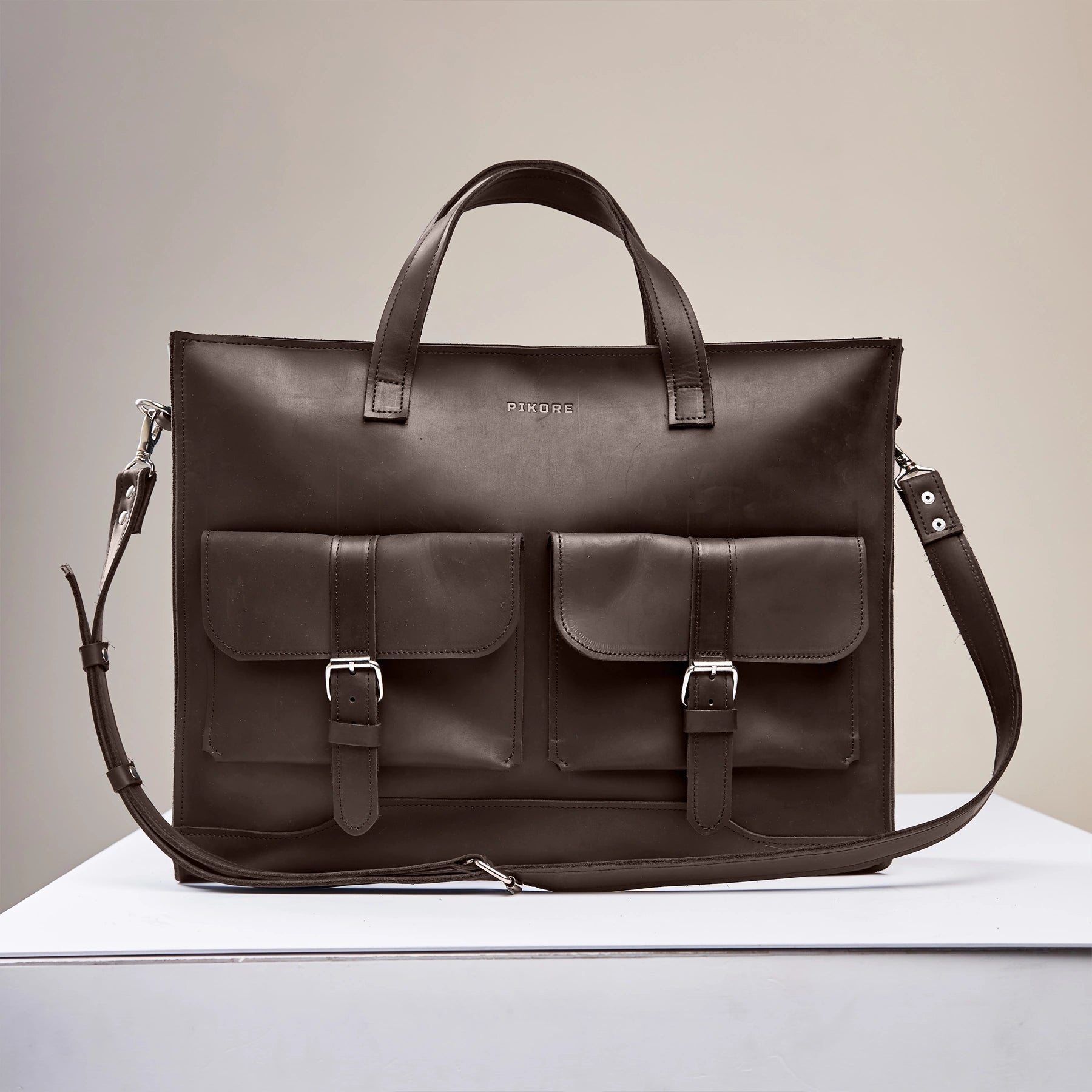 Brown Laptop Messenger Bag