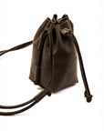 Brown Leather Bucket Bag