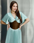 Brown Leather Corset Belt
