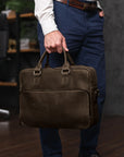 Brown Leather Messenger Bag Mens