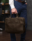 Brown Leather Messenger Bag Mens