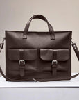 Brown Leather Messenger Bag