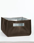 Brown Leather Storage Basket