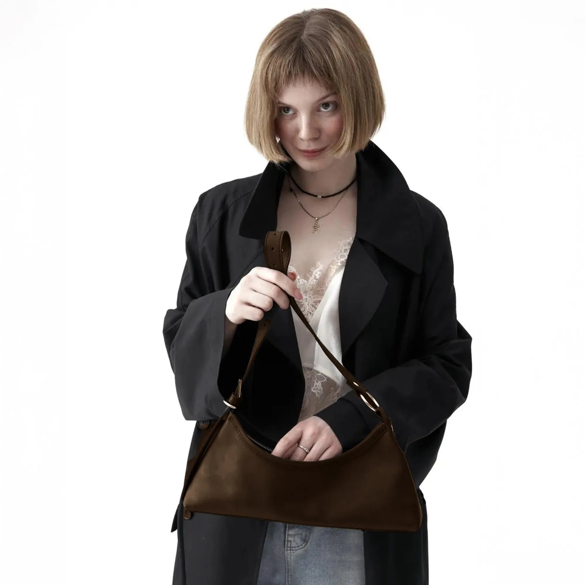 Brown Small Leather Bag
