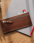 Slim Long Leather Wallet