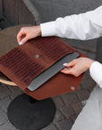 Custom Leather Laptop Case