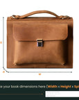 Book Handbag — Premium Personalized Handmade Leather Book Covers | Pikore