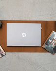 Engraved Desk Pad Light Cognac