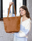 Engraved Leather Handbag