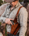 Engraved Leather Holster