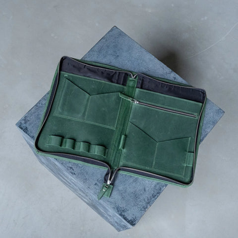 Engraved Leather Portfolio