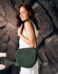 Green Half Round Bag