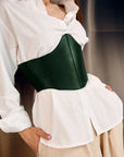 Green Leather Corset