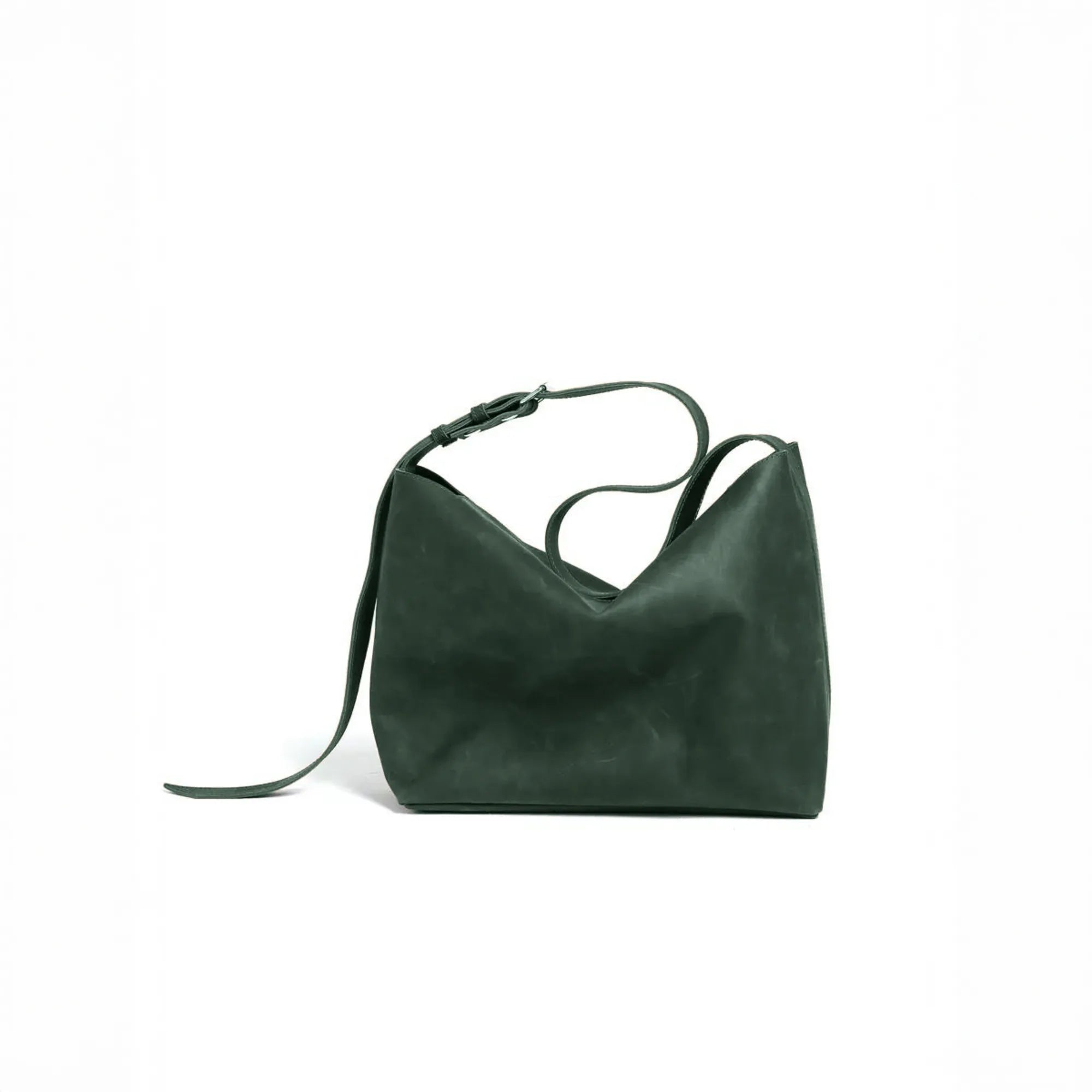Green Shoulder Bag Leather
