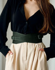 Green Wide Waist Belt