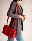 Leather Briefcase For Women - Pikore