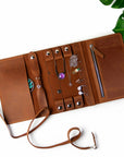 Jewelry Roll — Premium Personalized Handmade Leather Jewelry Roll | Pikore
