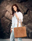 Ladies Leather Work Bag