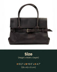 Leahter Handbag Size Banner