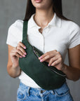 Leather Bum Bag Women