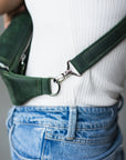Leather Crossbody Belt Bag